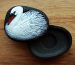 Swan with Tealight Votive Nature's Canvas by Olszewski for Enesco available July 2009 on the artist's website www.olszewskistudios-retail.com