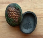 Pine Cones with Tealight Votive Nature's Canvas by Olszewski for Enesco available July 2009 on the artist's website www.olszewskistudios-retail.com