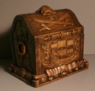 Pirates of the Caribbean Sculpted Heirloom Box Front View