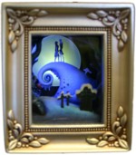 Tim Burton's Nightmare Before Christmas Jack and Sally Embrace Gallery of Light by Olszewski for Enesco available July 2009 on the artist's website www.olszewskistudios-retail.com