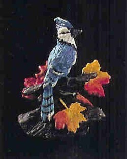 Olszewski Goebel Miniature Autumn Blue Jay