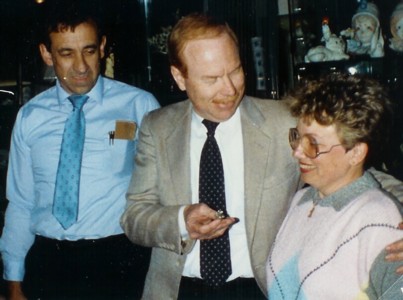 Butch and Marlene Shoalts with Bob Olszewski - Photo taken Cargo Warehouse, Vermilion, OH 4/15/1988
