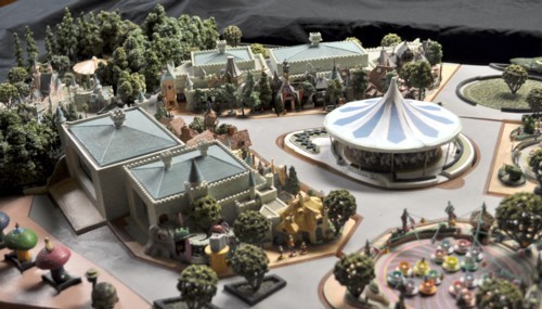 Close up of Disneyland Fantasyland Platform