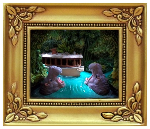 Olszewski Disney Gallery of Light Jungle Cruise Encounter with Hippos