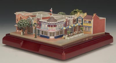 Olszewski Disneyland Main Street, U.S.A. Castle Bros., Disney Clothiers, East Center Street building