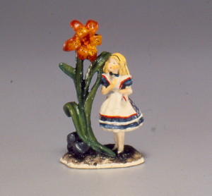 Olszewski Goebel Miniatures Alice in Wonderland Alice in the Garden