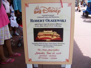 Marquee Tent Sign announcing the Olszewski Signing Event in front of Uptown Jewelers
